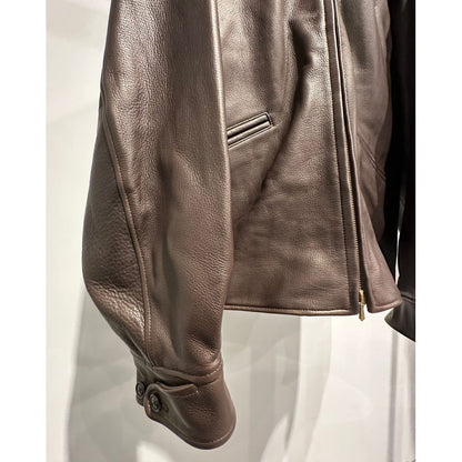 blurhms Steer Leather Racer Jacket