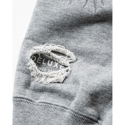 TIGHTBOOTH DAMAGE CREW SWEAT - TIGHTBOOTH x DELUXE