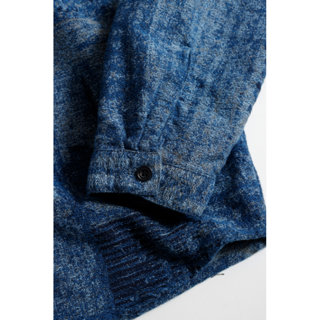 FDMTL BORO JAQUARD HAORI SHIRT RINSE