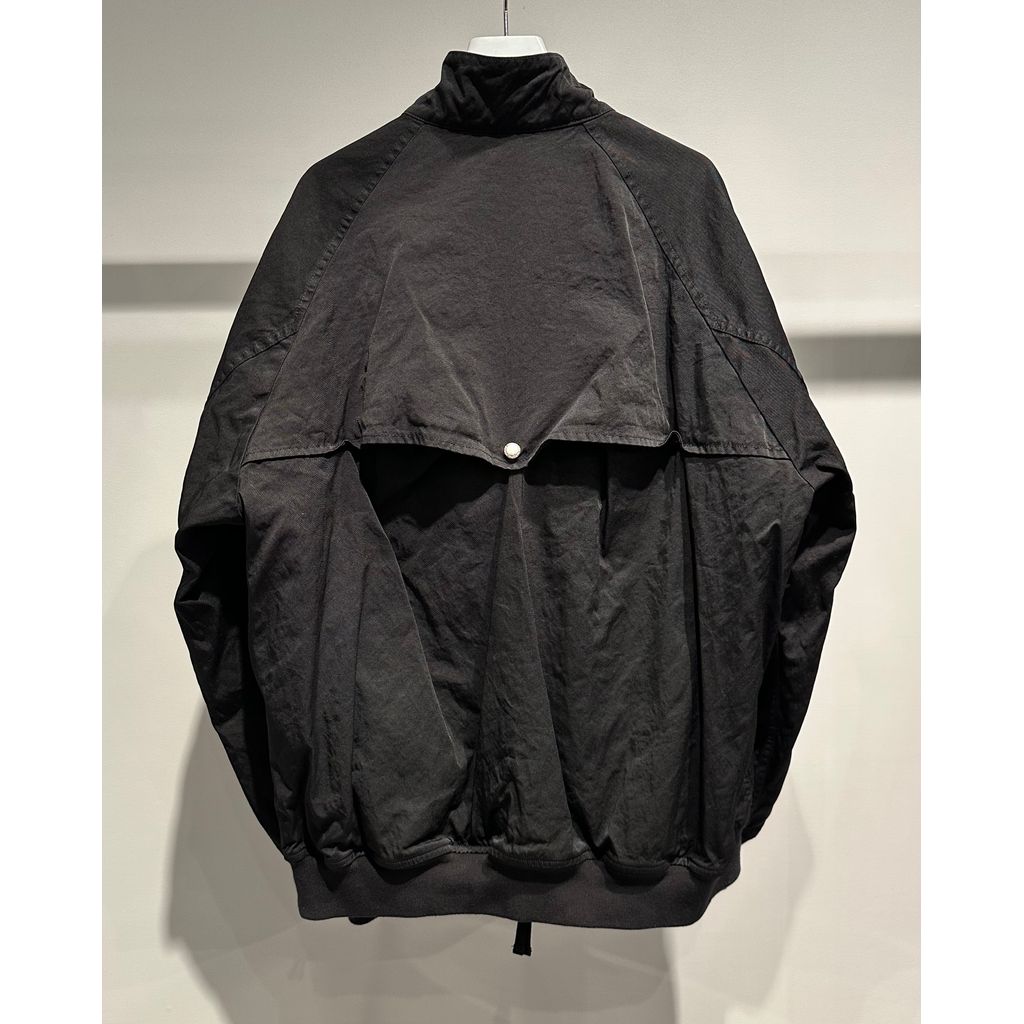 COMME des GARCONS HOMME NYLON TWILL OVER DYE MILITALY JACKET (BLACK)