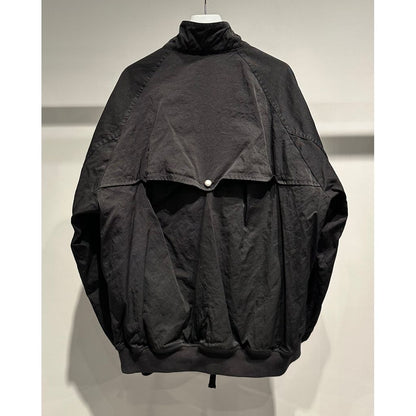 COMME des GARCONS HOMME NYLON TWILL OVER DYE MILITALY JACKET (BLACK)