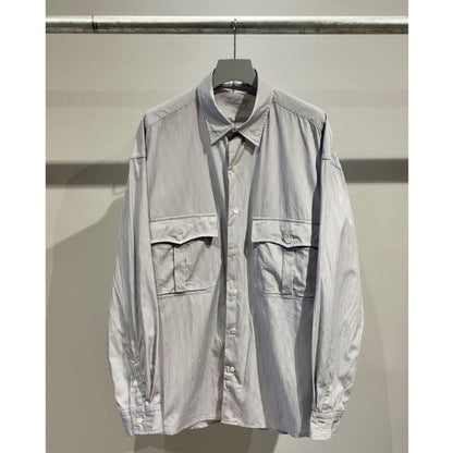 PORTER CLASSIC ROLL UP STRIPE SHIRT