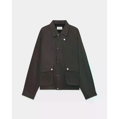 MARKAWARE Organic Cotton Voile Yarn Twill Short Field Blouson
