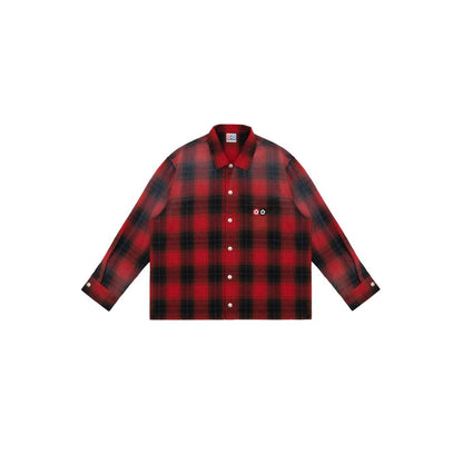 VANDY THE PINK BRUSHED FLANNEL SHIRT（RED）