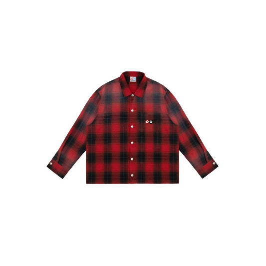 VANDY THE PINK BRUSHED FLANNEL SHIRT（RED）