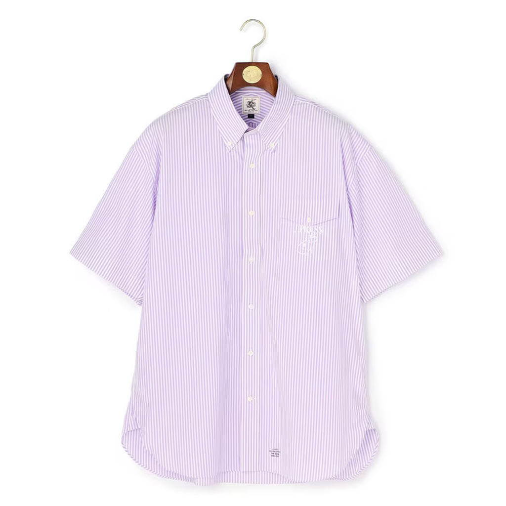 J.PRESS 【AaronChang】【UNISEX】コットンタイプライター ストライプ シャツ / B.D. / Baggy-Fit