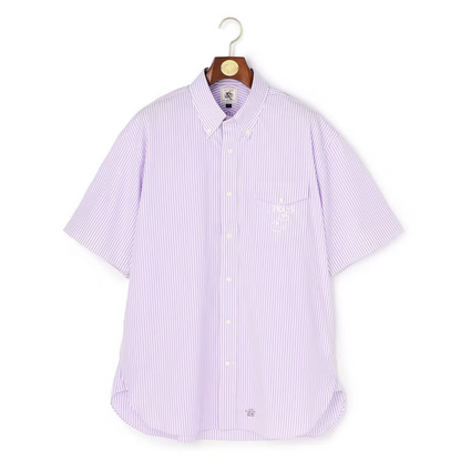 J.PRESS 【AaronChang】【UNISEX】コットンタイプライター ストライプ シャツ / B.D. / Baggy-Fit