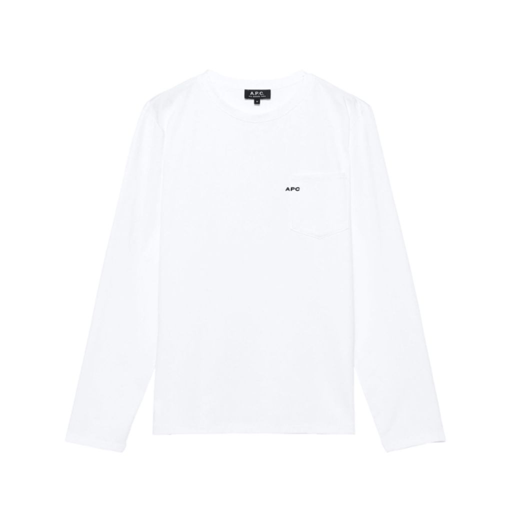 A.P.C. L/S T-SHIRT POCKET emb JPS