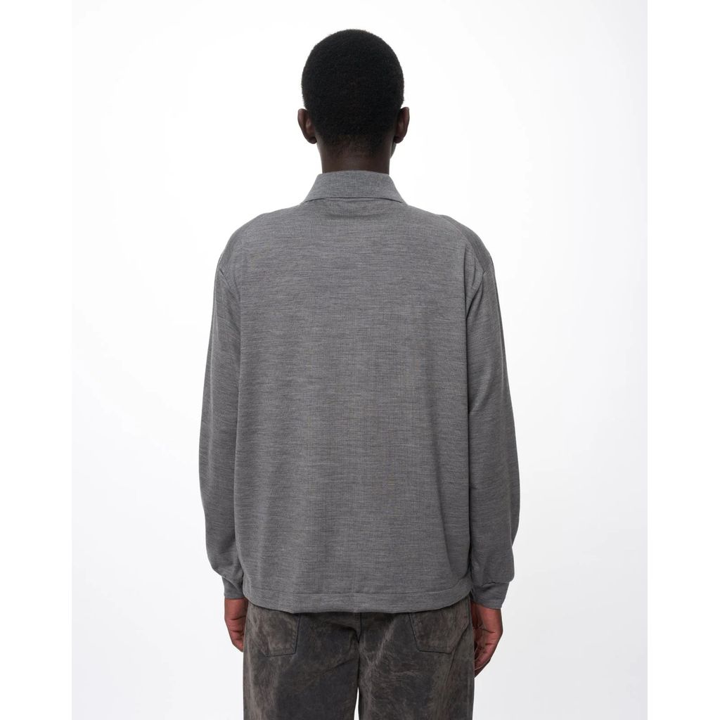 marka  Super 100s Washable Wool Jersey / Shirt Cardigan