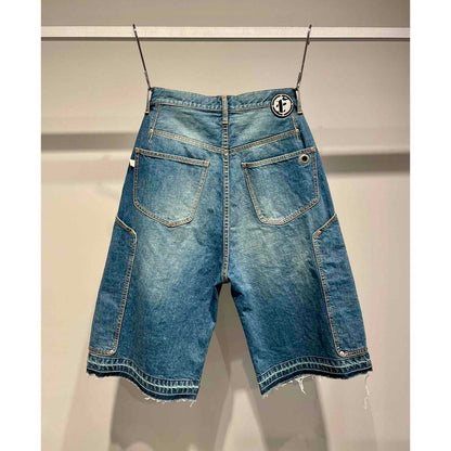 FAF NEWCOMMUNE AGED BAGGY DENIM SHORTS