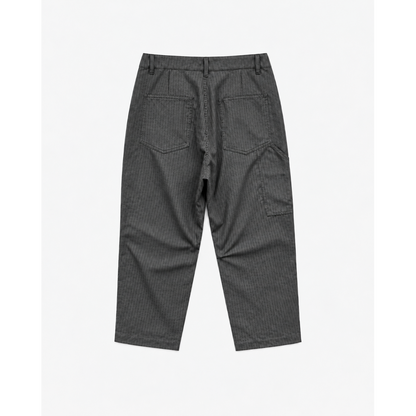 Liberaiders × LINEAGE CORE T/R SARROUEL PANTS（GRAY STRIPE)
