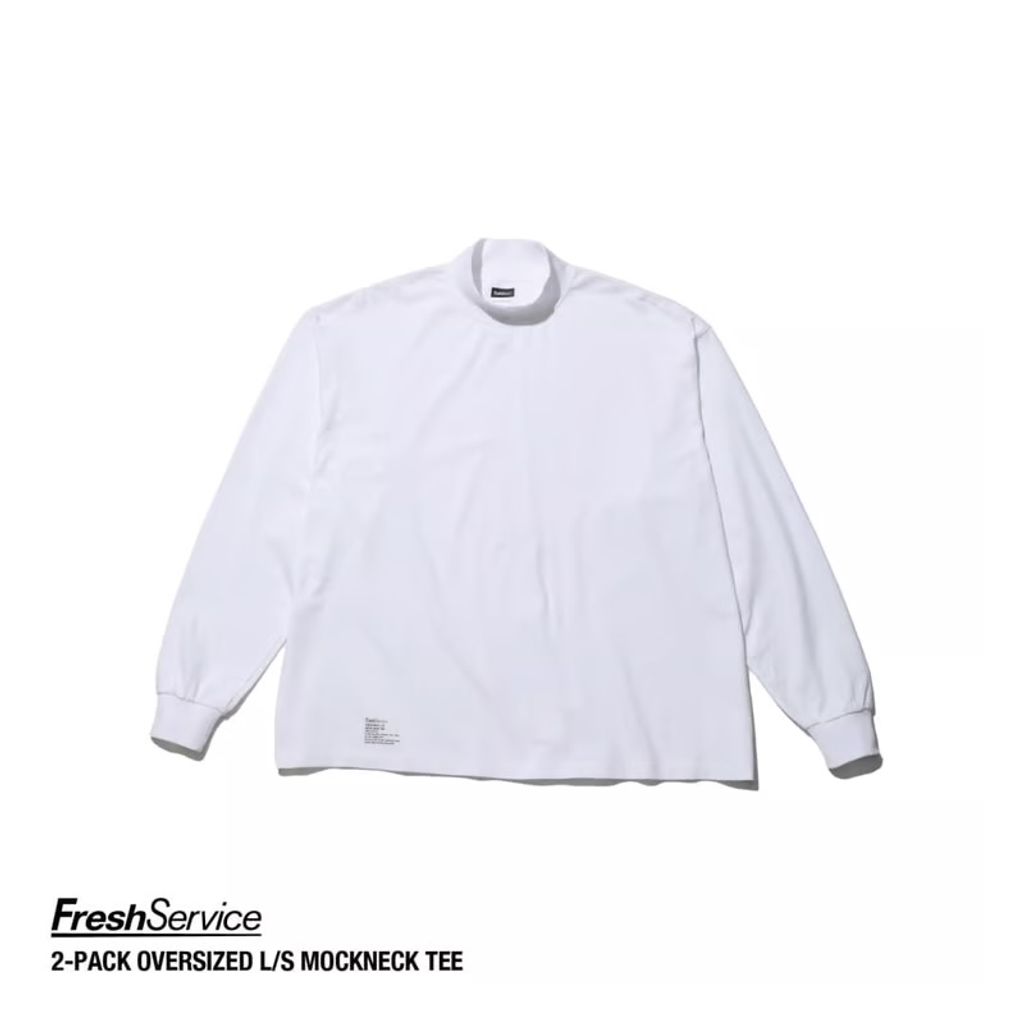 FreshService 2-PACK OVERSIZED L/S MOCKNECK TEE