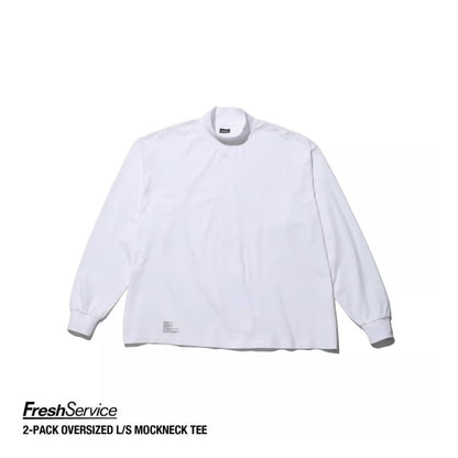 FreshService 2-PACK OVERSIZED L/S MOCKNECK TEE