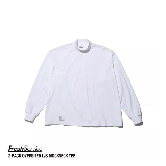 FreshService 2-PACK OVERSIZED L/S MOCKNECK TEE