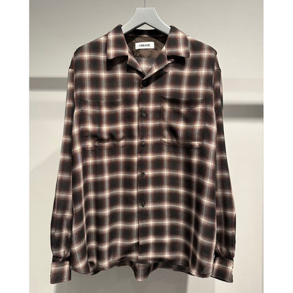 【MADE IN JAPAN】LINEAGE HOMBRE CHECK SHIRTS（BROWN）