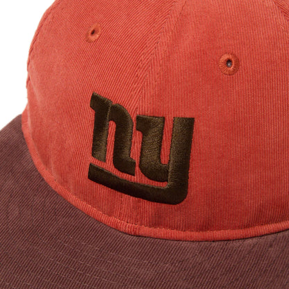 NEW ERA RC 9FIFTY Powered by GORO NAKATSUGAWA（MIN-NANO） ニューヨーク・ジャイアンツ コーデュロイ レンガ ブラウンバイザー