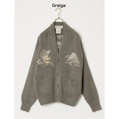 REMI RELIEF 起毛ニットカーデ(スカ柄)