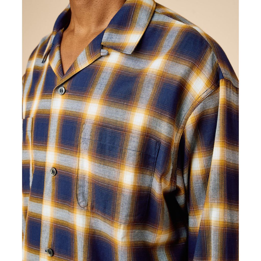 BEDWIN & THE HEARTBREAKERS FIVE BROTER Ex. L/S CHECK SHIRT "VIN"