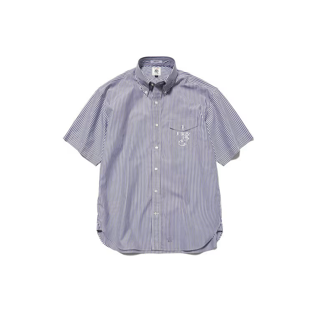 J.PRESS 【AaronChang】【UNISEX】コットンタイプライター ストライプ シャツ / B.D. / Baggy-Fit