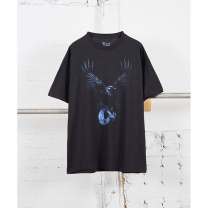 Y's for men × masses ROUND NECK SHORT SLEEVE T D-1