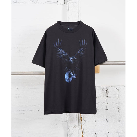 Y's for men × masses ROUND NECK SHORT SLEEVE T D-1