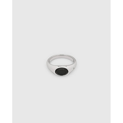 TOM WOOD Joe Ring Polished Onyx