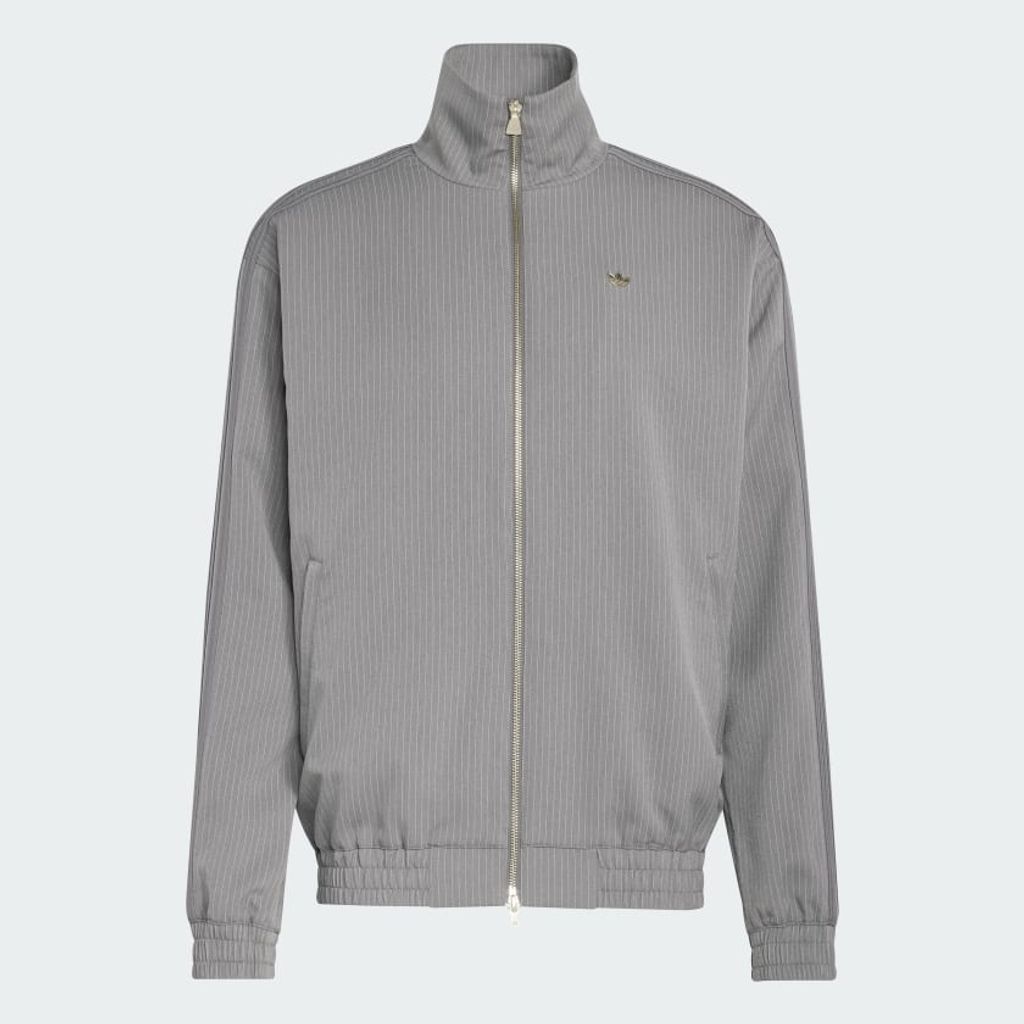 adidas Originals ファイヤーバード ルーズ ピンストライプ トラックトップ（Grey Four）