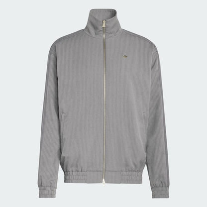 adidas Originals ファイヤーバード ルーズ ピンストライプ トラックトップ（Grey Four）