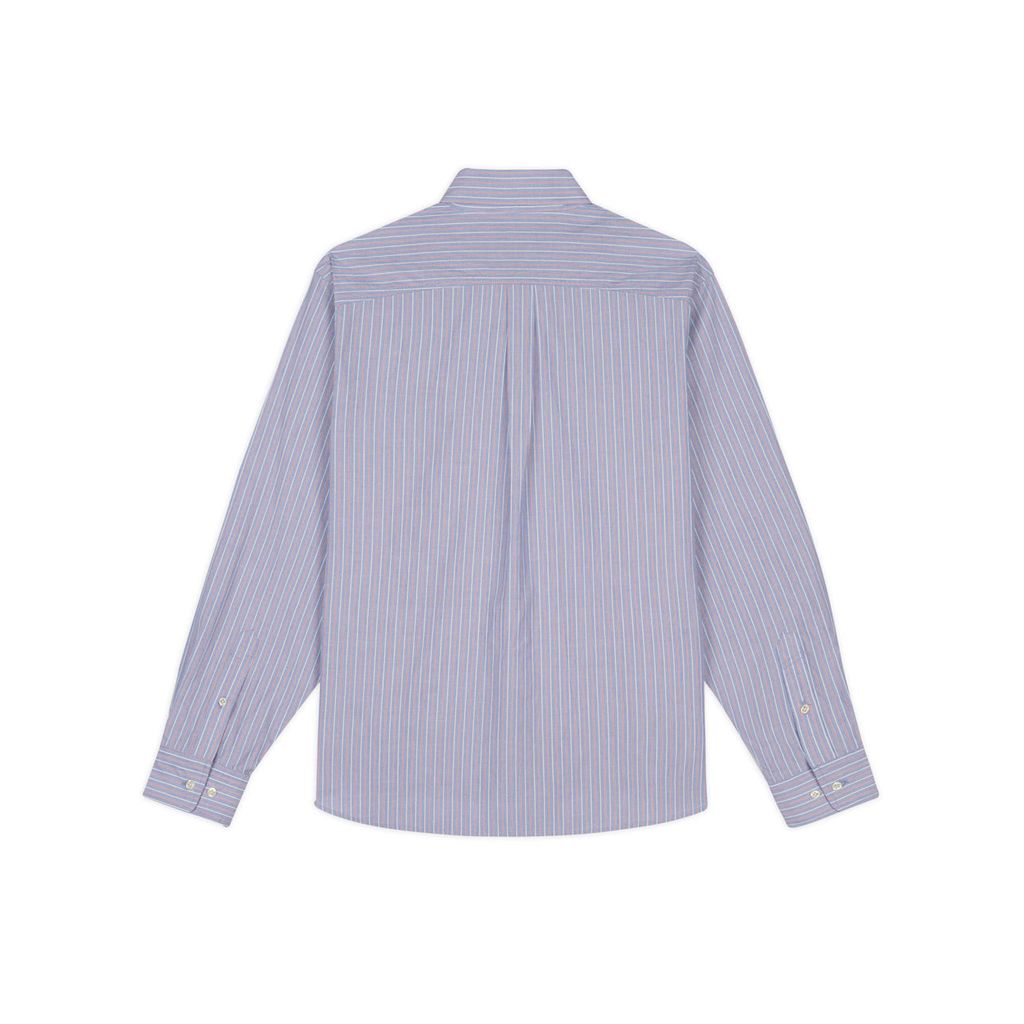 BRAIN DEAD Brooks Brothers California Half Placket Oxford Button Up Shirt - Blue