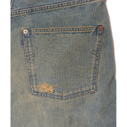 SUGARHILL  DAMAGED MODERN DENIM PANTS SHORTS