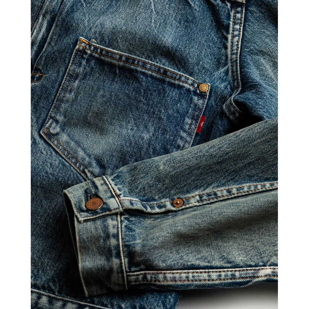 ANACHRONORM FRONT TUCK DENIM JACKET – MAROON WEBSTORE