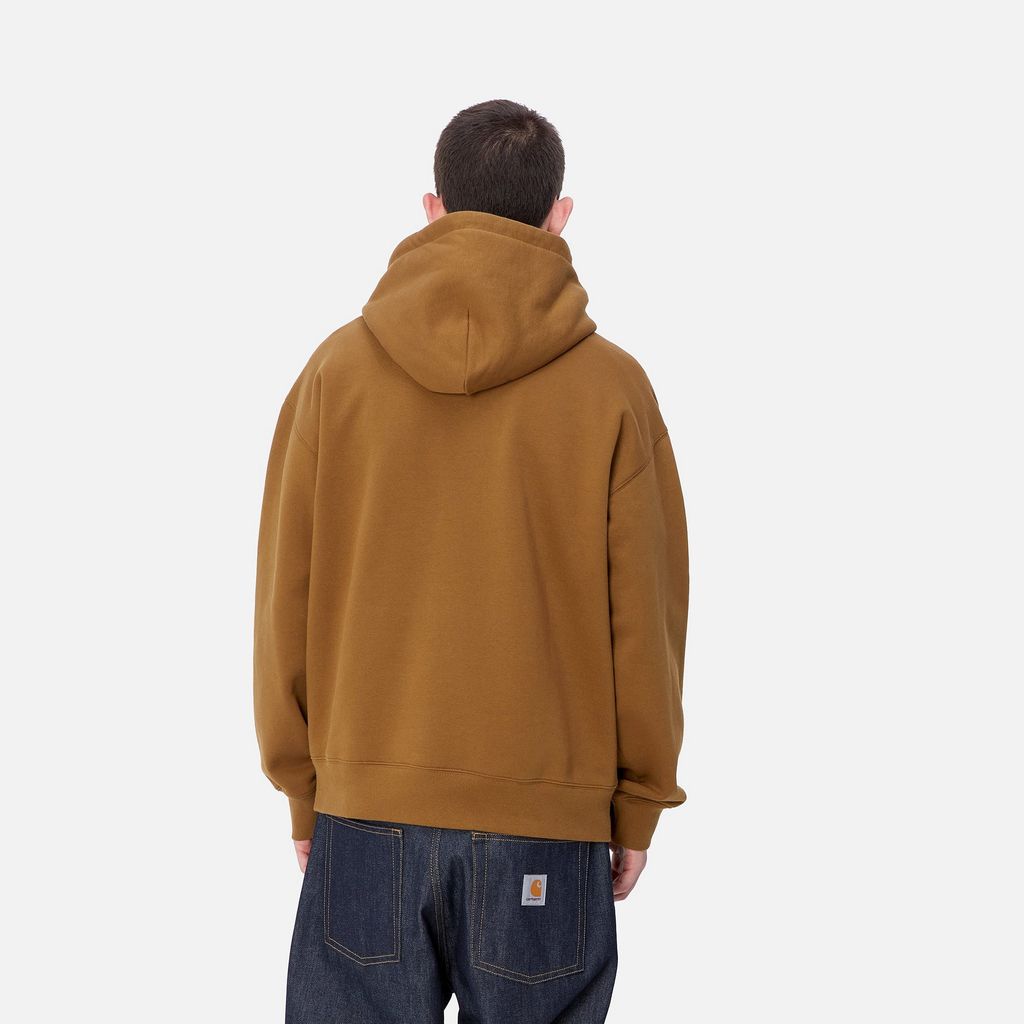 CARHARTT WIP  HOODED BROWN DUCKS SWEAT