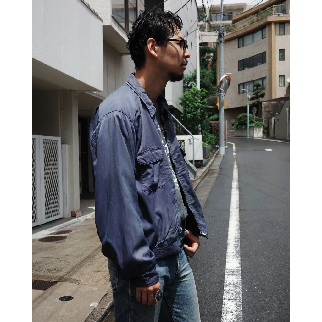 ANACHRONORM RAYON DRIZZLER JACKET NAVY