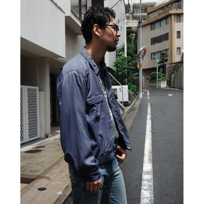 ANACHRONORM RAYON DRIZZLER JACKET NAVY