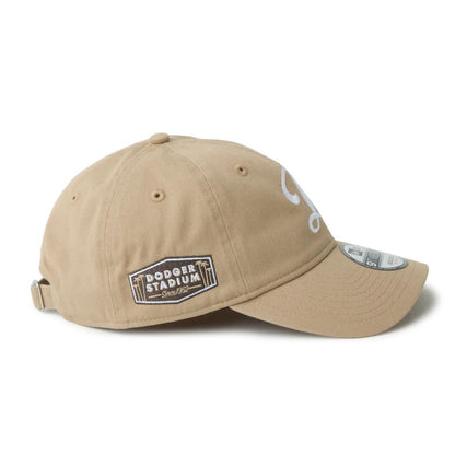 NEW ERA 9TWENTY MLB Side Patch ロサンゼルス・ドジャース プラクティスロゴ キャメル