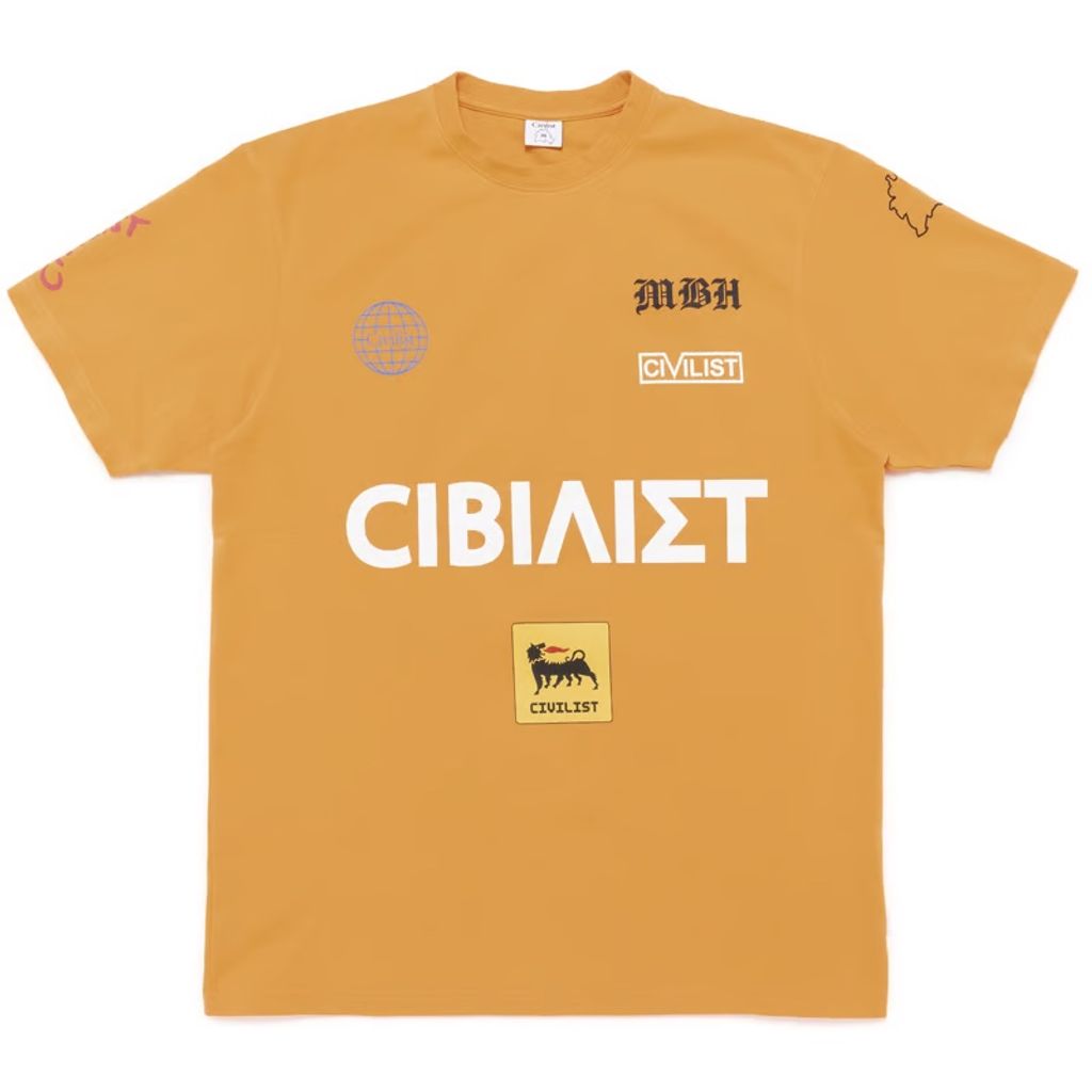 Civilist Sponsor Tee - Blazing Orange