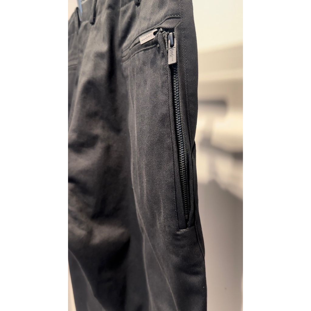 Y's for men KATSURAGI PANTS WITH SIDE ZIP