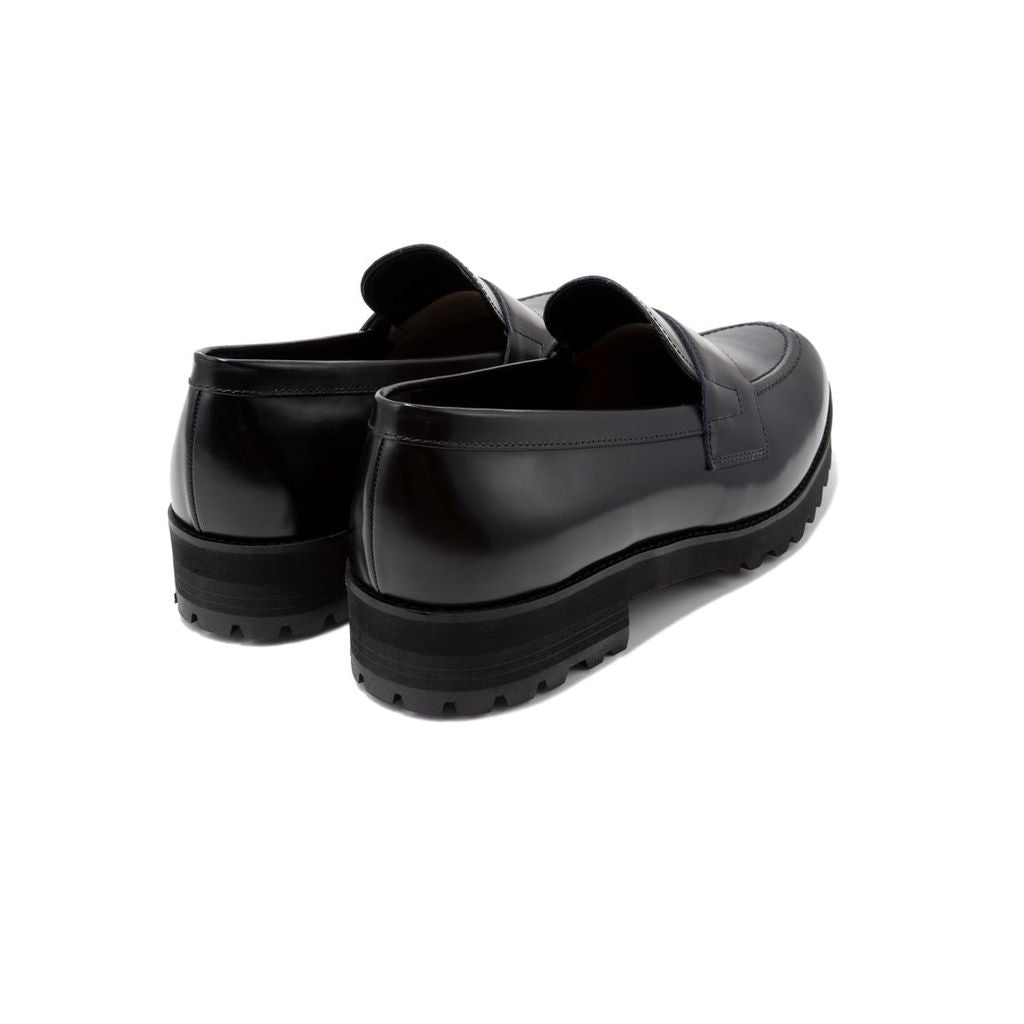 KENFORD MENS TANK SOLE LOAFERS / BLACK