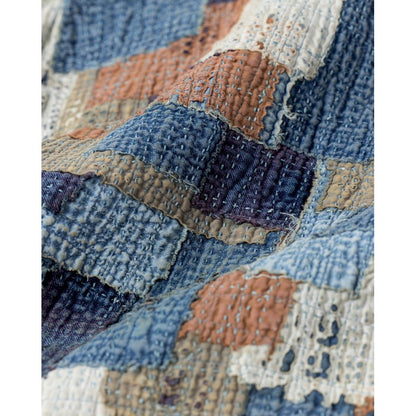 ANACHRONORM SASHIKO PATCHED JACKET INDIGO AN405