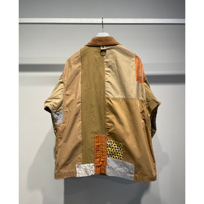 COMME des GARCONS HOMME 多素材MIX パッチワーク ジャケット