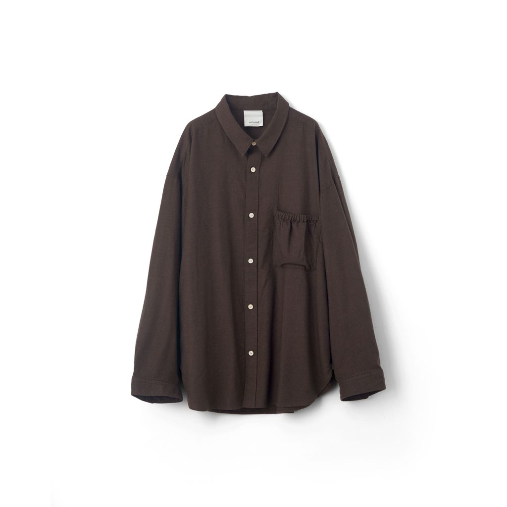 refomed WRIST PATCH WIDE SHIRT "CHECK"