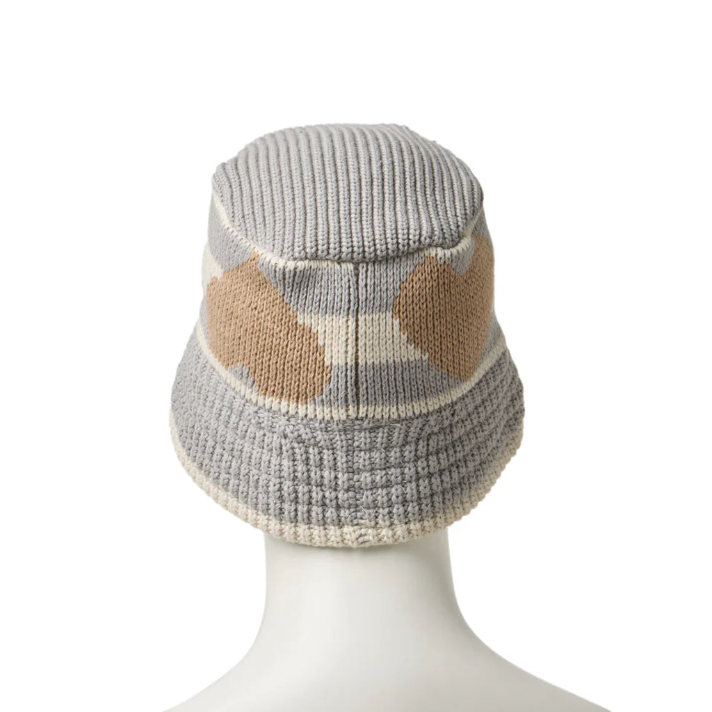 NEW ERA ニットバケット ハート ライトグレー ストーン  14667670