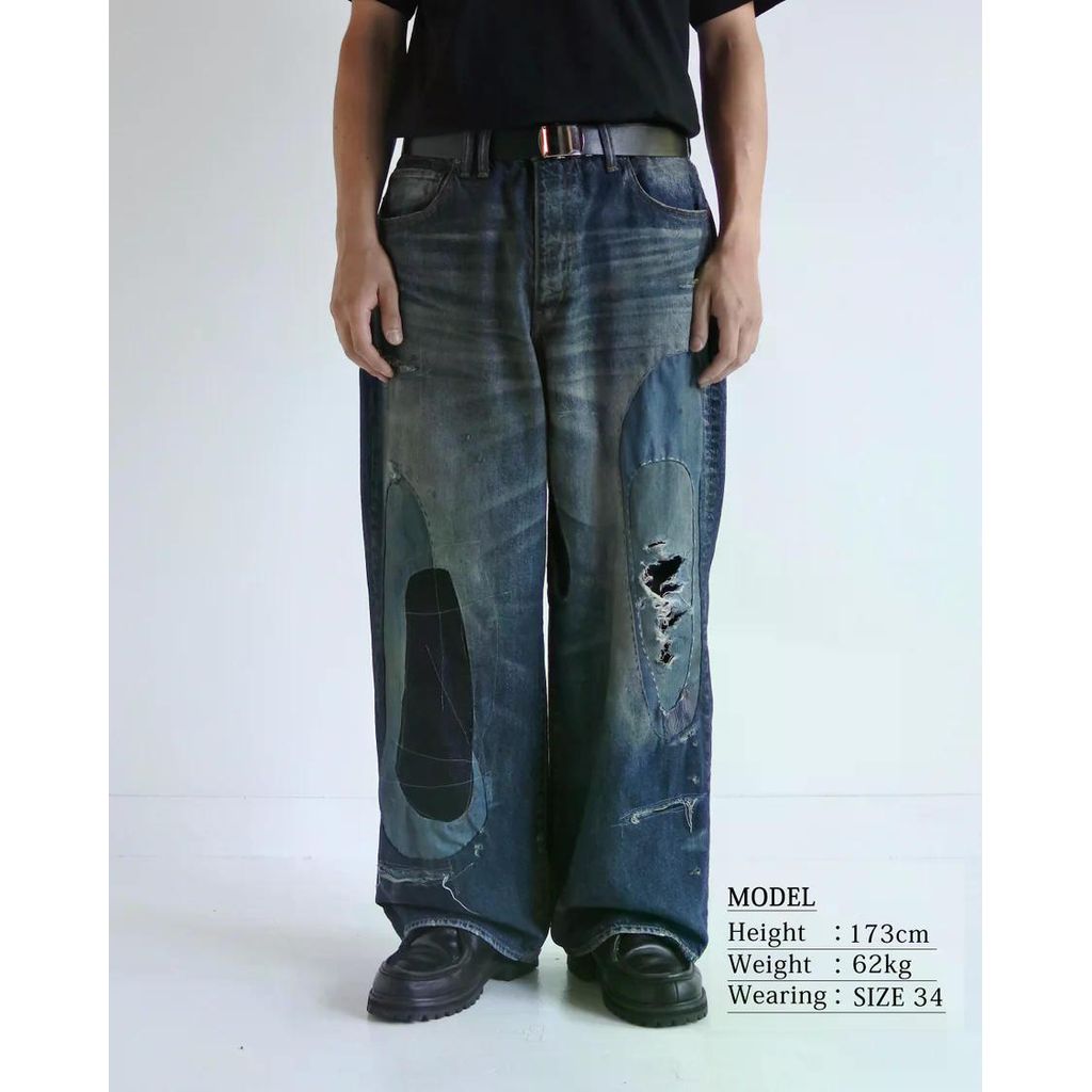 ANACHRONORM REMAKED WIDE 5P DENIM PANTS INDIGO