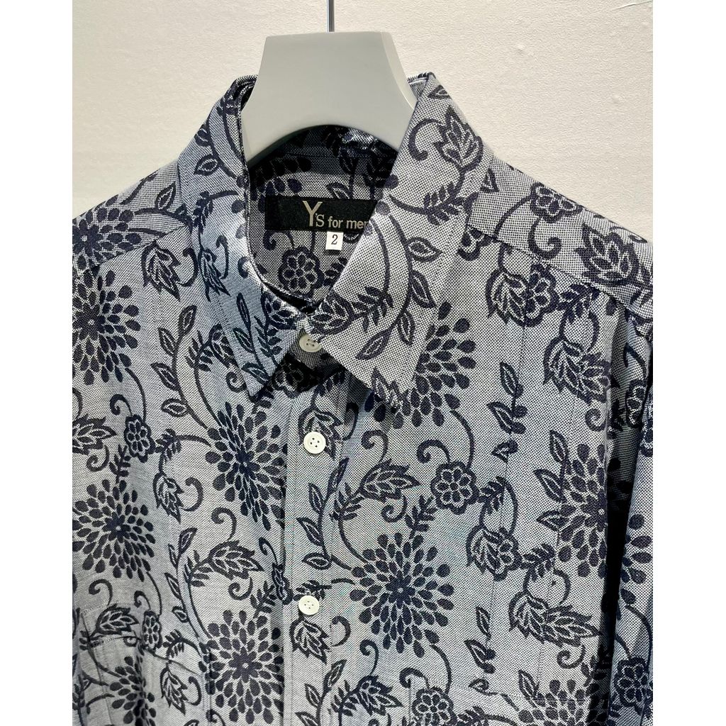 Y's for men INDIGO JACQUARD SHIRT