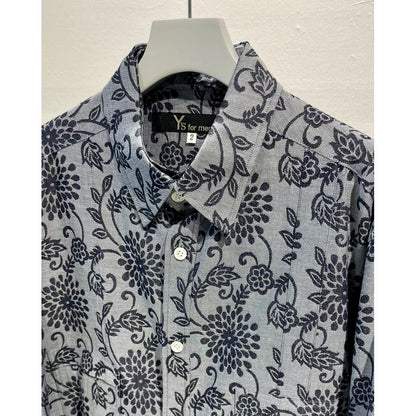 Y's for men INDIGO JACQUARD SHIRT