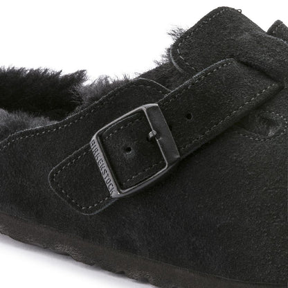 【予約商品】BIRKENSTOCK Boston Shearling ボストン シアリング スエードレザー(Black) 0259883