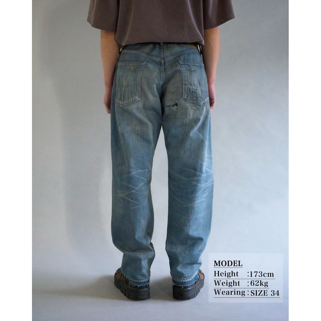 ANACHRONORM CONTEXT-001-R1 REGULAR TAPERED 5P PANTS INDIGO (REMAKE)