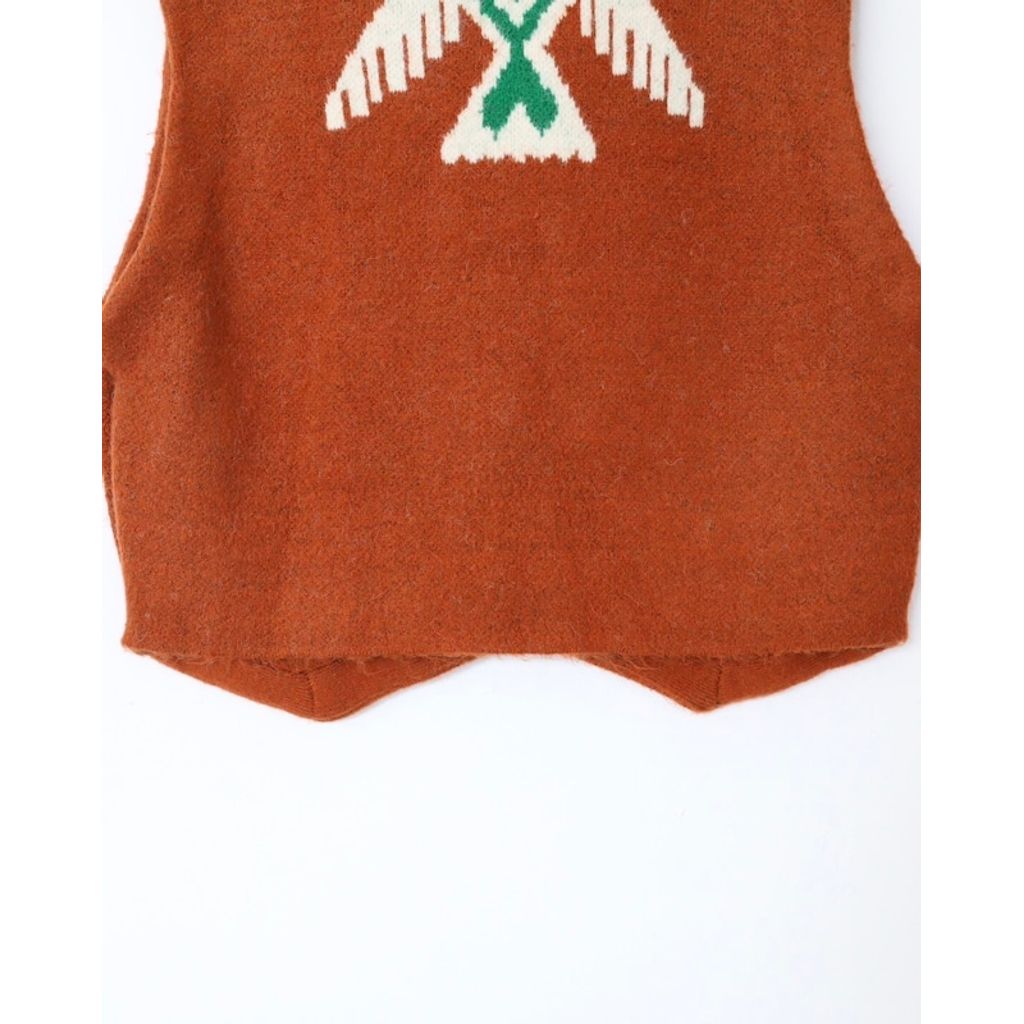 AMBERGLEAM アンバーグリーム チマヨKnit Vest AMBERGLEAM CHIMAYO Knit Vest – MAROON WEBSTORE