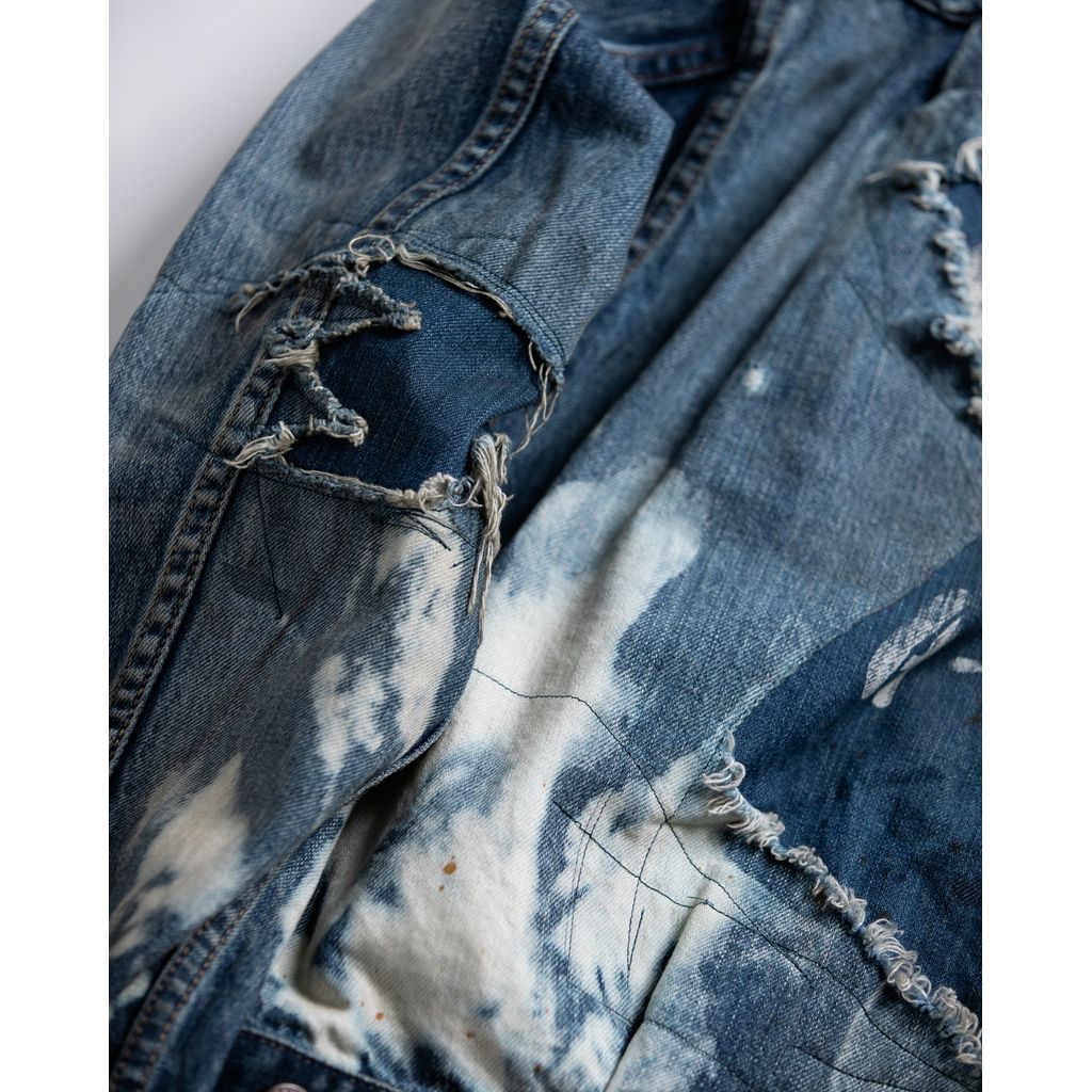 ANACHRONORM HARD REMAKED FRONT TUCK DENIM JACKET INDIGO (REMAKE)