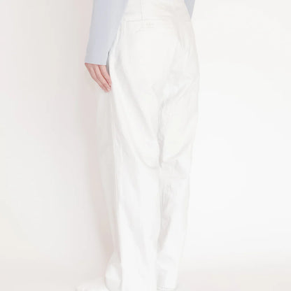 YAECA Chino Cloth Trousers Two Tuck Straight